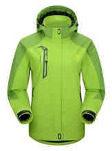 Lade das Bild in den Galerie-Viewer, TRVLWEGO Camping Wanderjacke Damen Herbst Outdoor Sport Mäntel Klettern Trekking Windjacke Reisen Wasserdicht Lila Rosig
