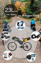 Lade das Bild in den Galerie-Viewer, NEWBOLER Fahrradtasche, wasserdicht, 13 l, grosses Fassungsvermögen, Fahrradsatteltasche, Radfahren, faltbar, Hecktasche, MTB, Straßenkofferraum, Bikepacking
