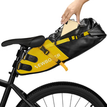 Lade das Bild in den Galerie-Viewer, NEWBOLER Fahrradtasche, wasserdicht, 13 l, grosses Fassungsvermögen, Fahrradsatteltasche, Radfahren, faltbar, Hecktasche, MTB, Straßenkofferraum, Bikepacking
