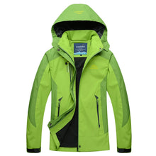 Lade das Bild in den Galerie-Viewer, TRVLWEGO Camping Wanderjacke Damen Herbst Outdoor Sport Mäntel Klettern Trekking Windjacke Reisen Wasserdicht Lila Rosig
