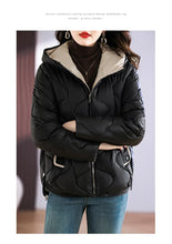 Lade das Bild in den Galerie-Viewer, Winter jacke Frauen neue Oberbekleidung koreanische Kleidung Frauen Mantel Kapuze Baumwolle Parkas Harajuku Damen Stepp mantel Streetwear
