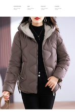 Lade das Bild in den Galerie-Viewer, Winter jacke Frauen neue Oberbekleidung koreanische Kleidung Frauen Mantel Kapuze Baumwolle Parkas Harajuku Damen Stepp mantel Streetwear
