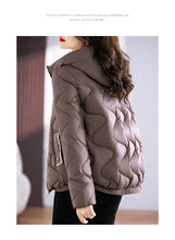 Lade das Bild in den Galerie-Viewer, Winter jacke Frauen neue Oberbekleidung koreanische Kleidung Frauen Mantel Kapuze Baumwolle Parkas Harajuku Damen Stepp mantel Streetwear
