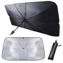 Lade das Bild in den Galerie-Viewer, Car Sunshade Umbrella Windshield Folding Front Parasol Umbrella Type Sun Shade for Car Window Summer Sun Protection Accessories
