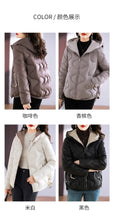 Lade das Bild in den Galerie-Viewer, Winter jacke Frauen neue Oberbekleidung koreanische Kleidung Frauen Mantel Kapuze Baumwolle Parkas Harajuku Damen Stepp mantel Streetwear
