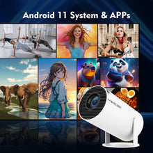 Lade das Bild in den Galerie-Viewer, Magcubic-Projektor HY300 Pro 4K Android 11 Dual Wifi6 260ANSI Allwinner H713 BT5.0 1080P 1280*720P Heimkino-Außenprojektor
